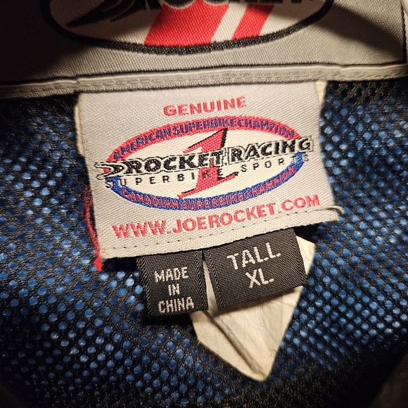 Joe Rocket Motorcycle Jacket XL Tall Padded Superbike Sport Racing - Picture 4 of 8